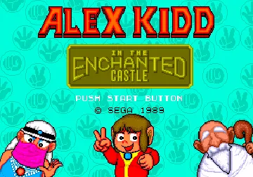 Alex Kidd in the Enchanted Castle (Europe) (Rev A) screen shot title